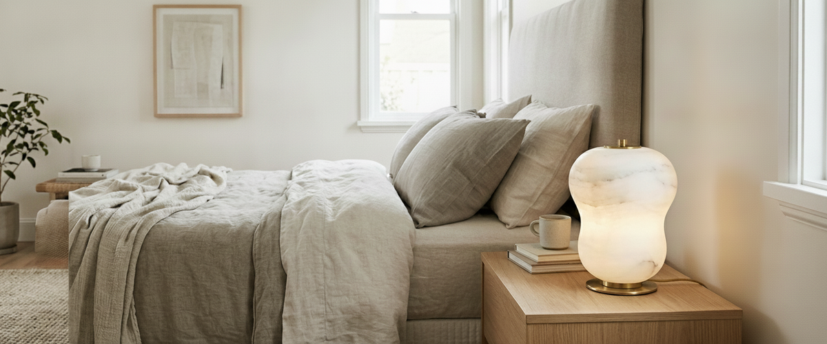 Bedside Table Lamps: How to Get the Size, Glow, and Pairing Right - bedside table lamps