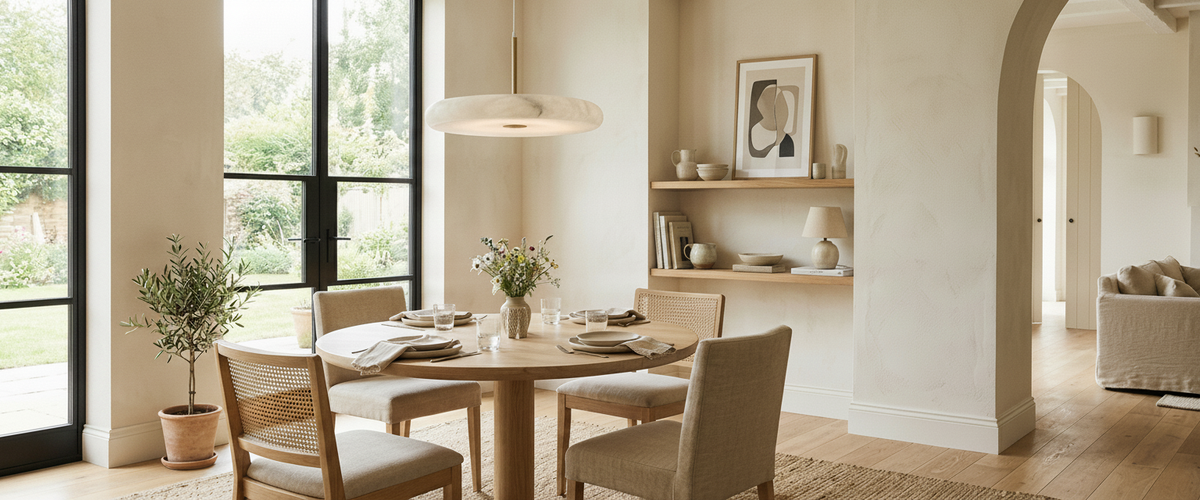 How an Alabaster Pendant Light Changes the Way a Table Reads - alabaster pendant light