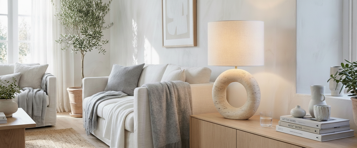 The Travertine Table Lamp: How Pitted Stone Changes the Light in a Room - travertine table lamp