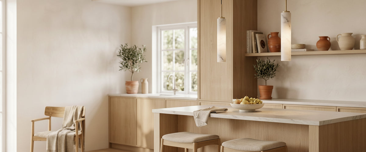 Alabaster Pendant Lights Over a Kitchen Island: What Actually Works - alabaster pendant lights