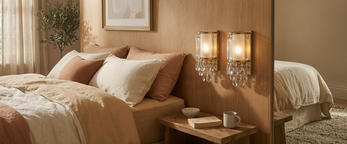 Bedroom Crystal Wall Lights: Sparkle Without the Glare - bedroom crystal wall lights