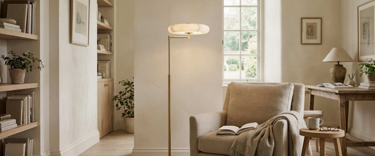 Choosing a Shade Floor Lamp: The Shade Does All the Work - shade floor lamp