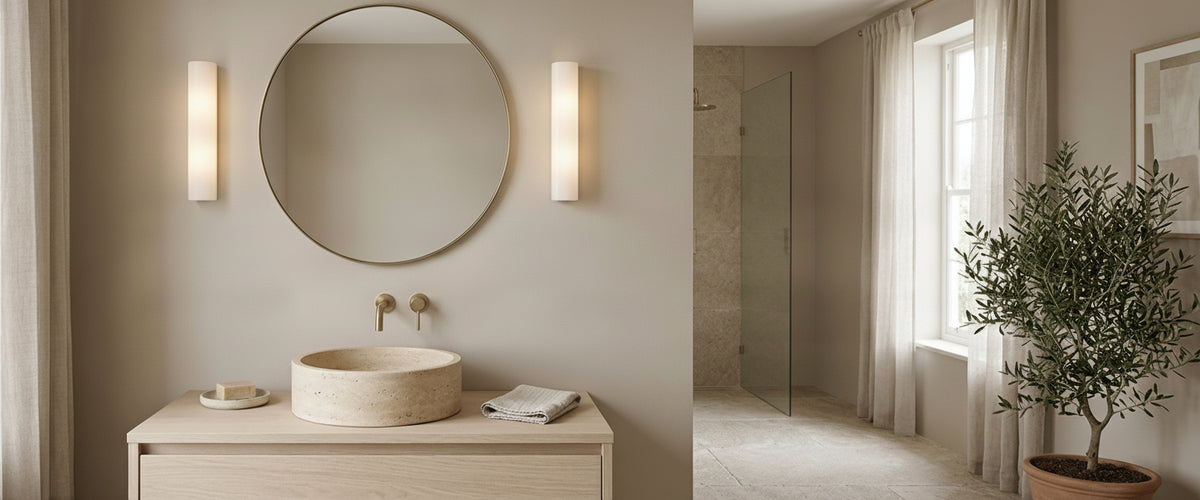 Glass Bathroom Wall Lights: Why the Glass Matters More Than the Frame - glass bathroom wall lights