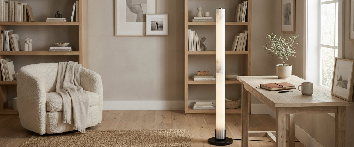 Your Home Office Floor Lamp Is Probably in the Wrong Corner - home office floor lamp