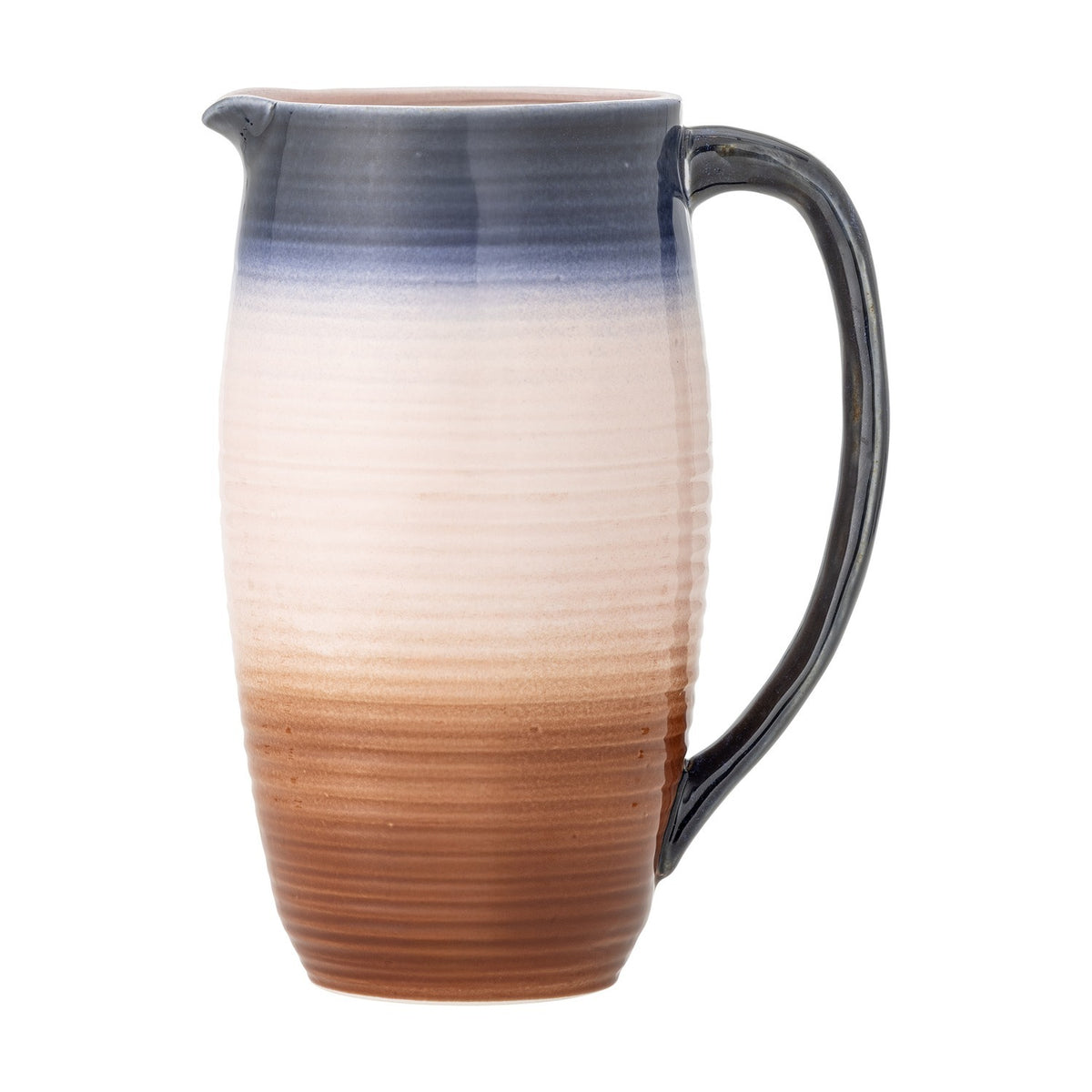 Tatum Ribbed Stoneware Jug 2100ml - Multi