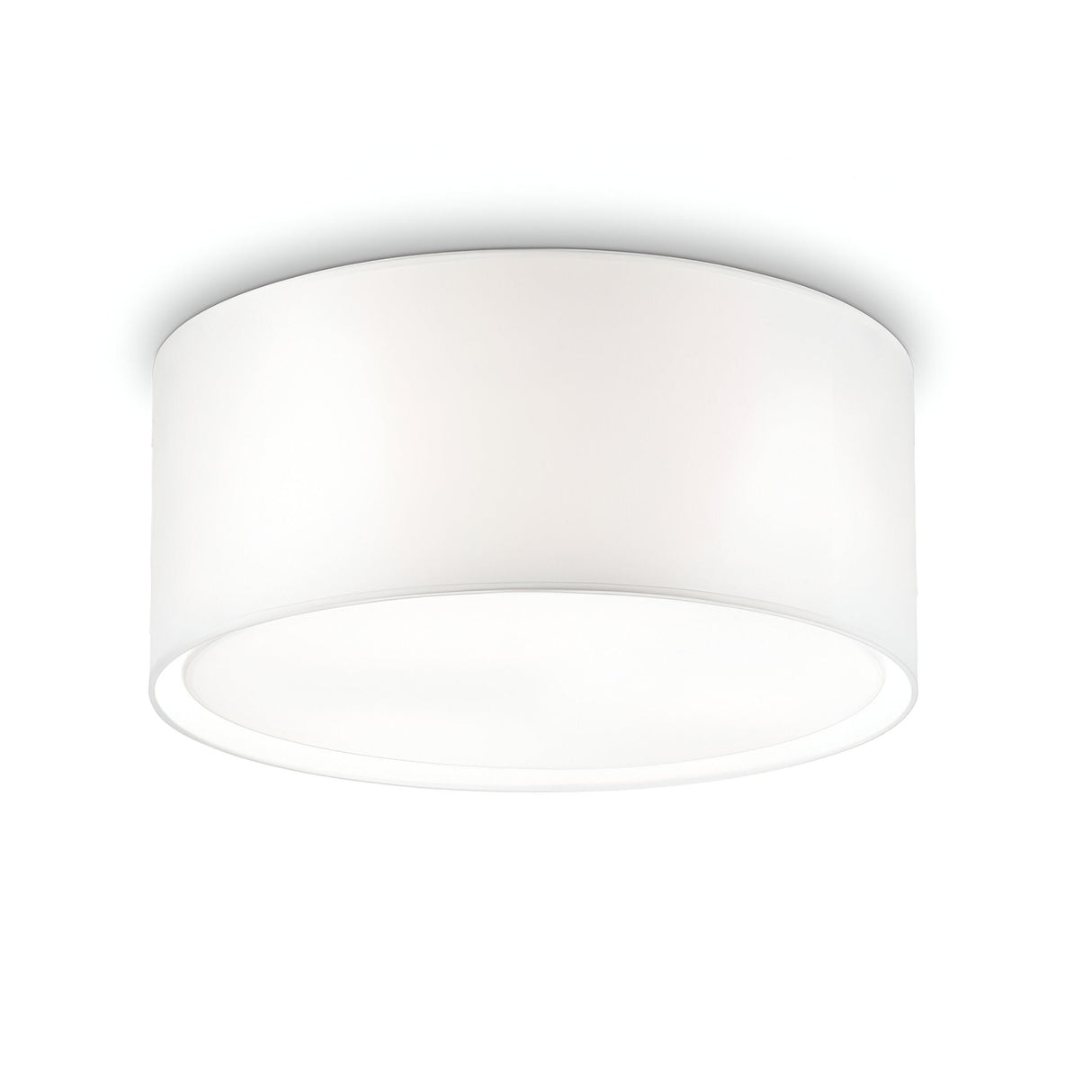 The Marquise 3 Ceiling Light - White is a contemporary, circular flush light with a minimalist and smooth design. It boasts a flame-retardant shade that emits a gentle, even glow and fits snugly against the ceiling for a sleek and unobtrusive appearance.