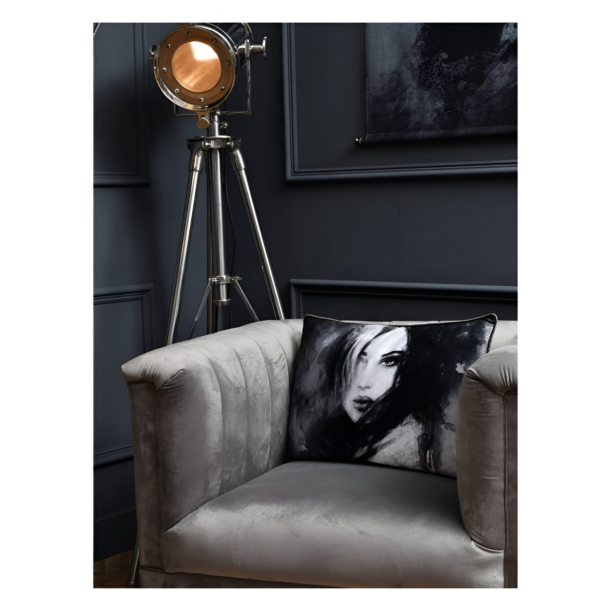 The Tripod Spotlight Floor Lamp - Silver