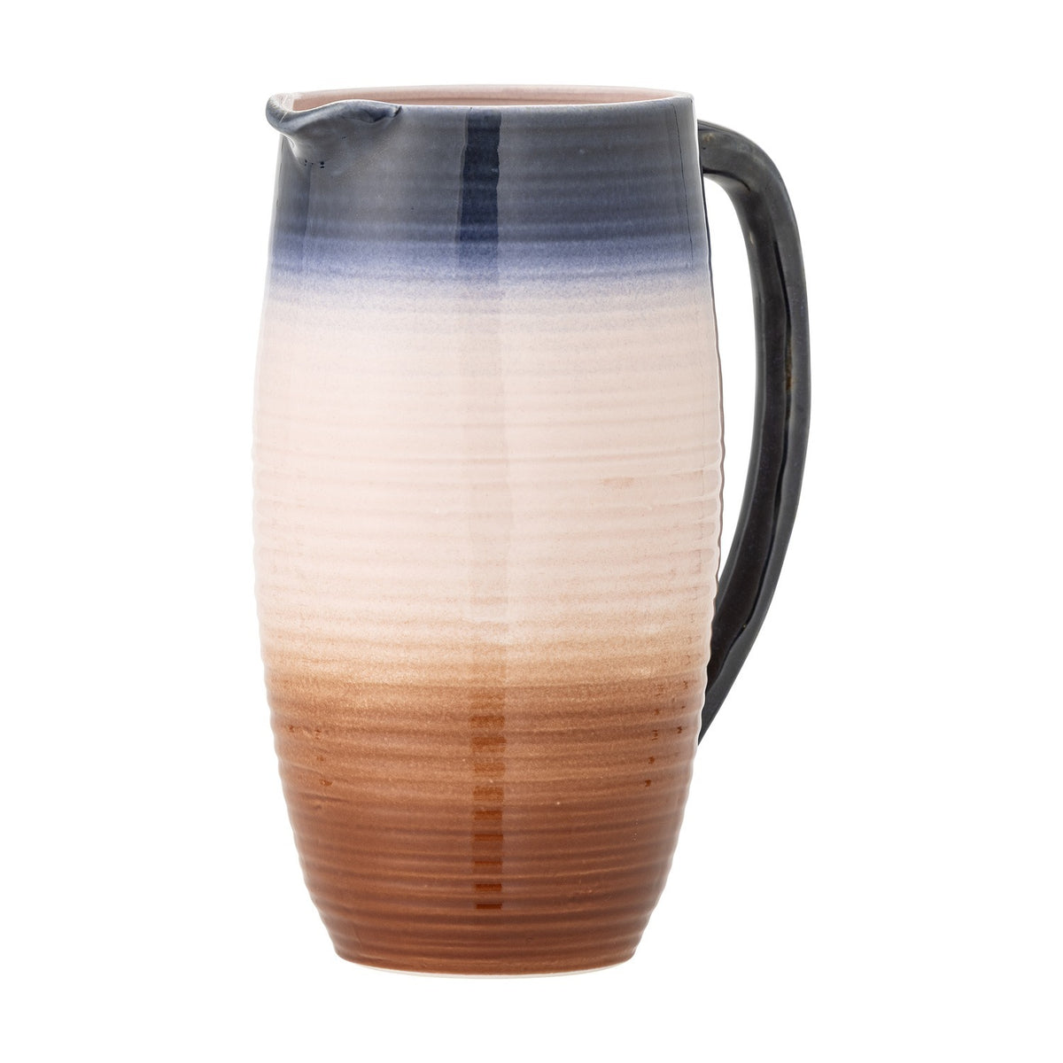 Tatum Ribbed Stoneware Jug 2100ml - Multi