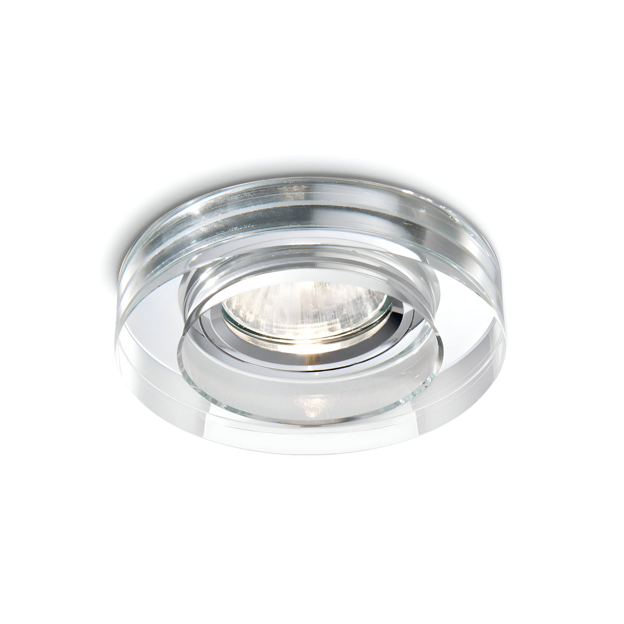 The Eden Round Recessed Downlight - Clear is a modern, circular lighting solution designed for versatile interior illumination.