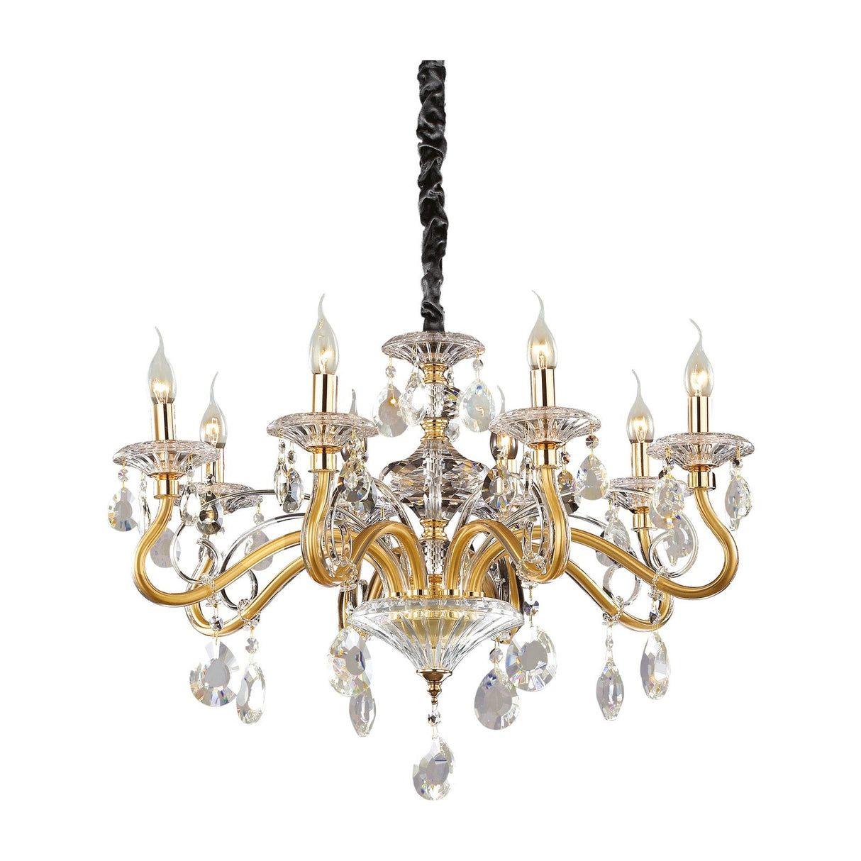 Negresco Chandelier - Gold & Crystal (8 Light)