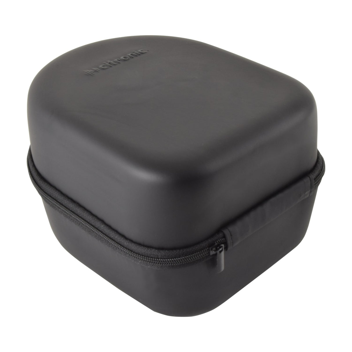 Citronic CPH40-DJ compact black hard shell zipped carry case for the closed-back studio monitor headphones, shown on a plain white background.