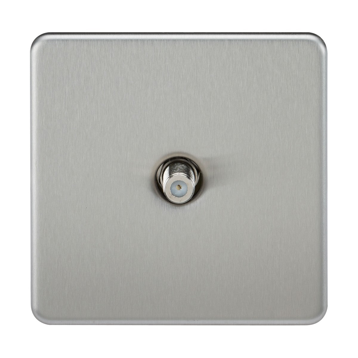 SAT TV Outlet (Non-Isolated) - Brushed Chrome