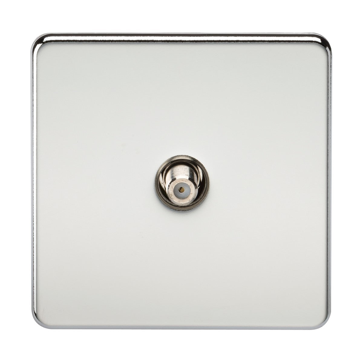 SAT TV Outlet (Non-Isolated) - Polished Chrome