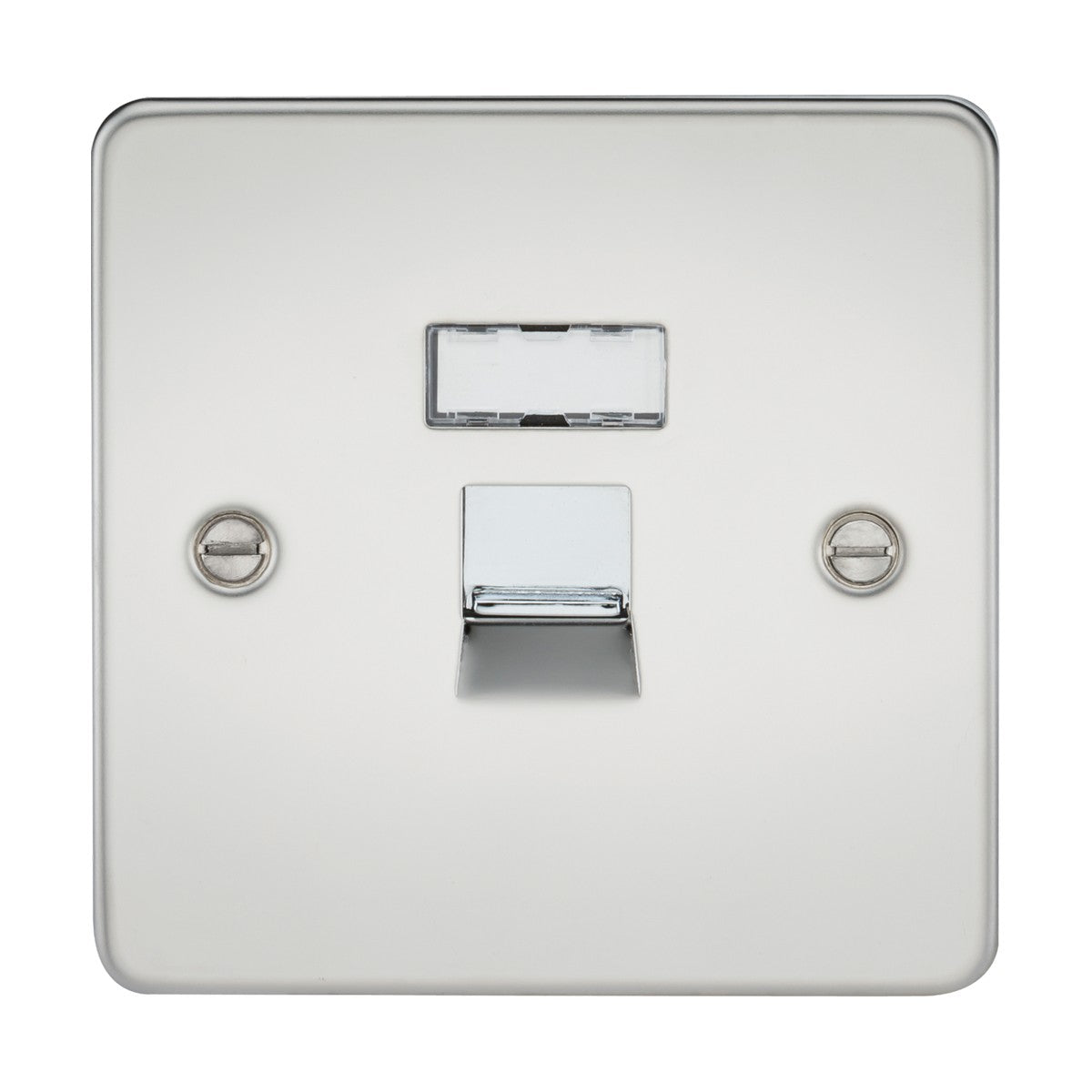 RJ45 Network Outlet - Polished Chrome