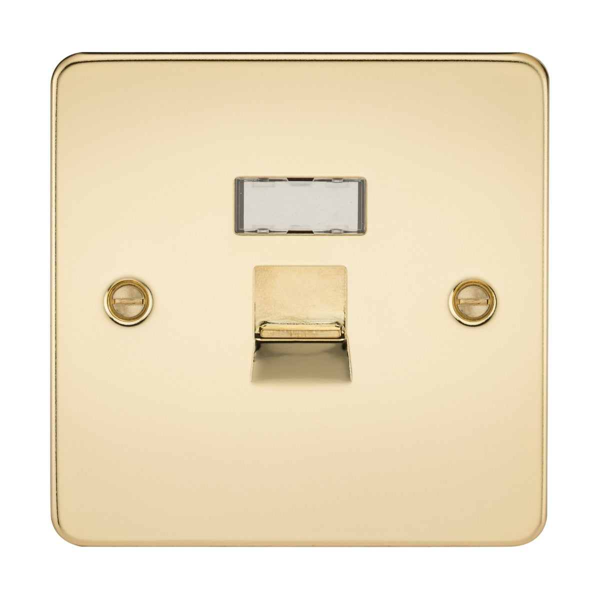 RJ45 Network Outlet - Polished Brass