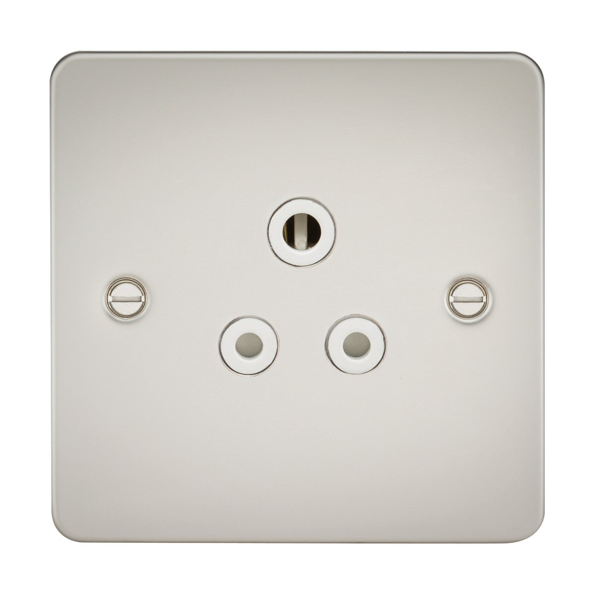 5A Unswitched Socket - Pearl with White Insert