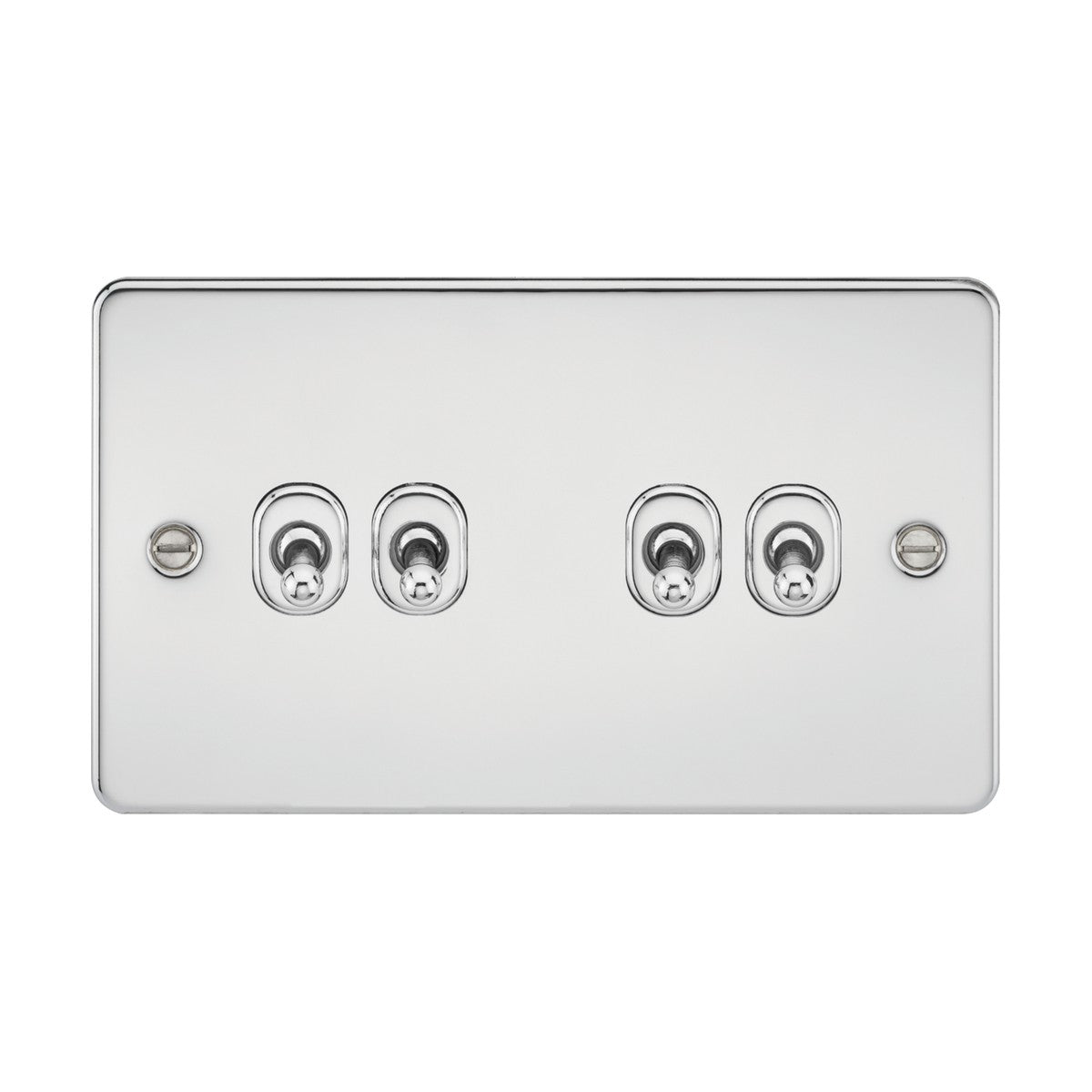 10AX 4G 2-way Toggle Switch - Polished Chrome
