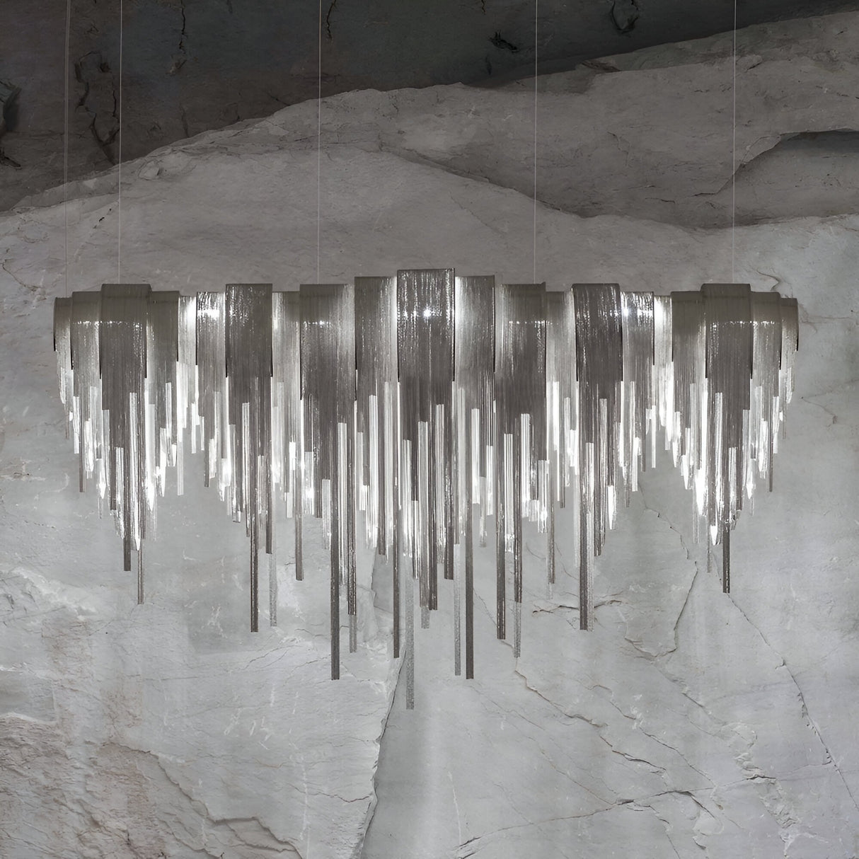 Symphonia 10 Light Metal Chain Veil Suspension - Nickel