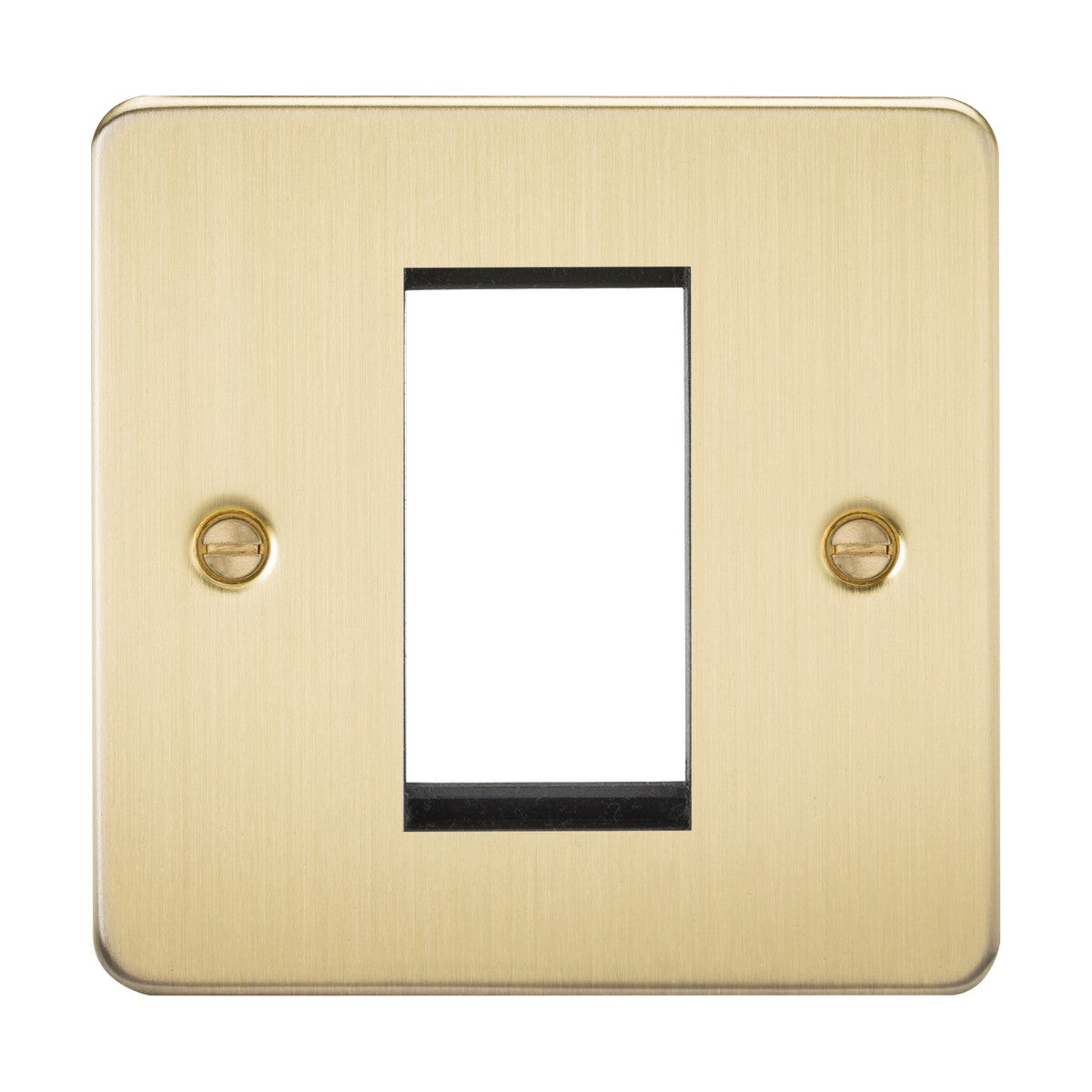 1G Modular Faceplate - Brushed Brass