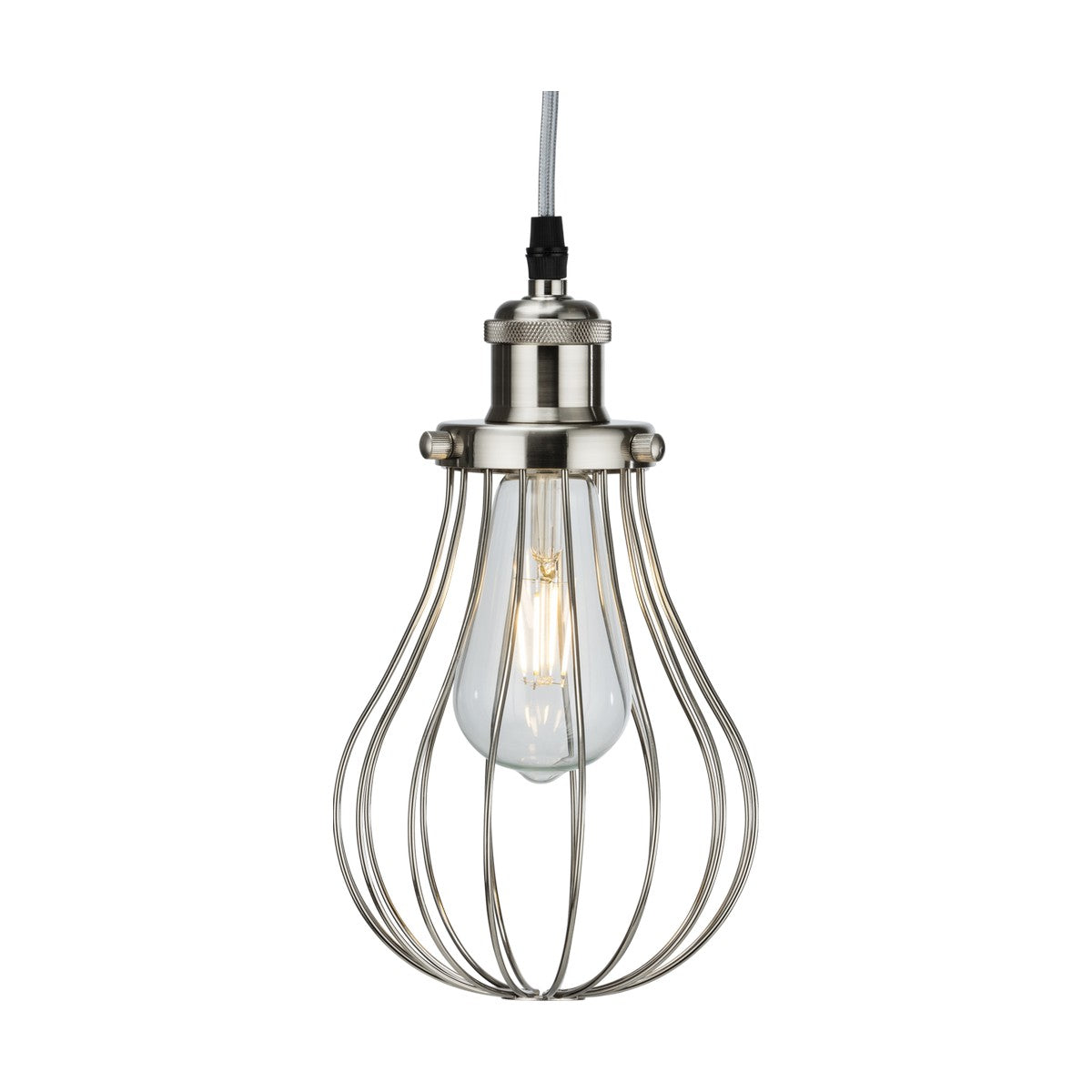 Pendant Cage - Brushed Chrome