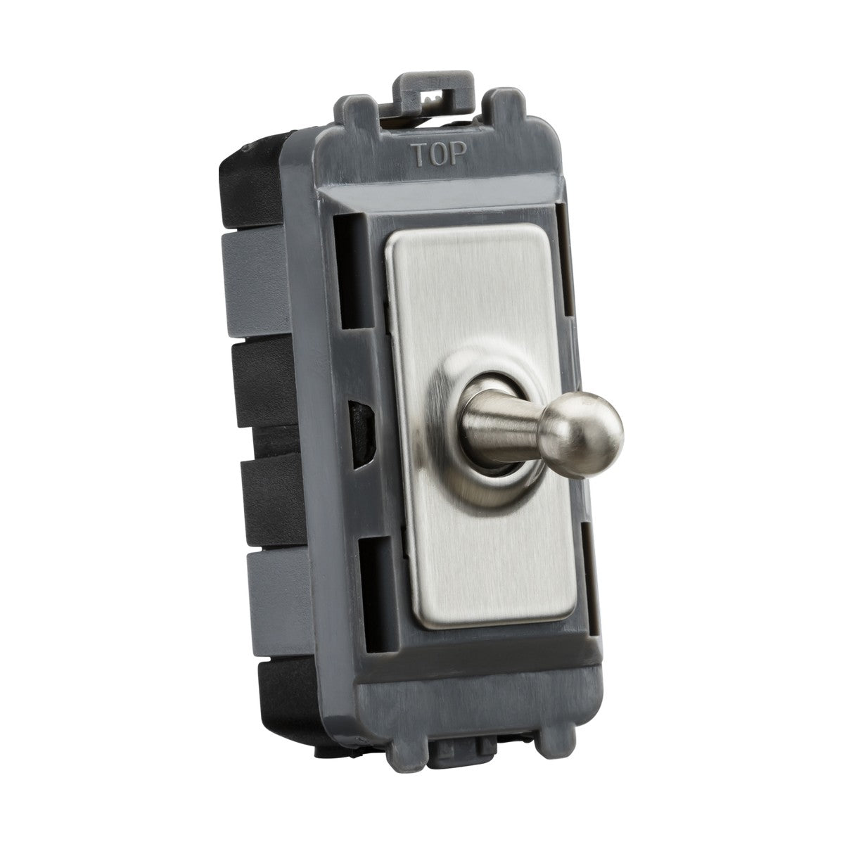 20AX 1G DP Toggle switch - brushed chrome