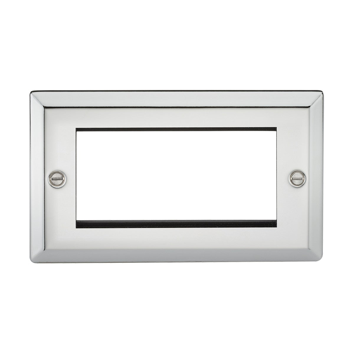 4G Modular Faceplate - Bevelled Edge Polished Chrome