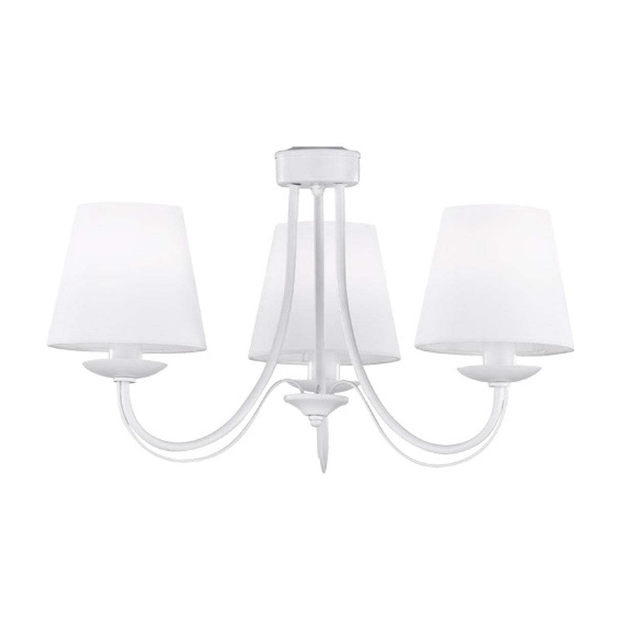 Cortez 3 Light Chandelier – Matt White