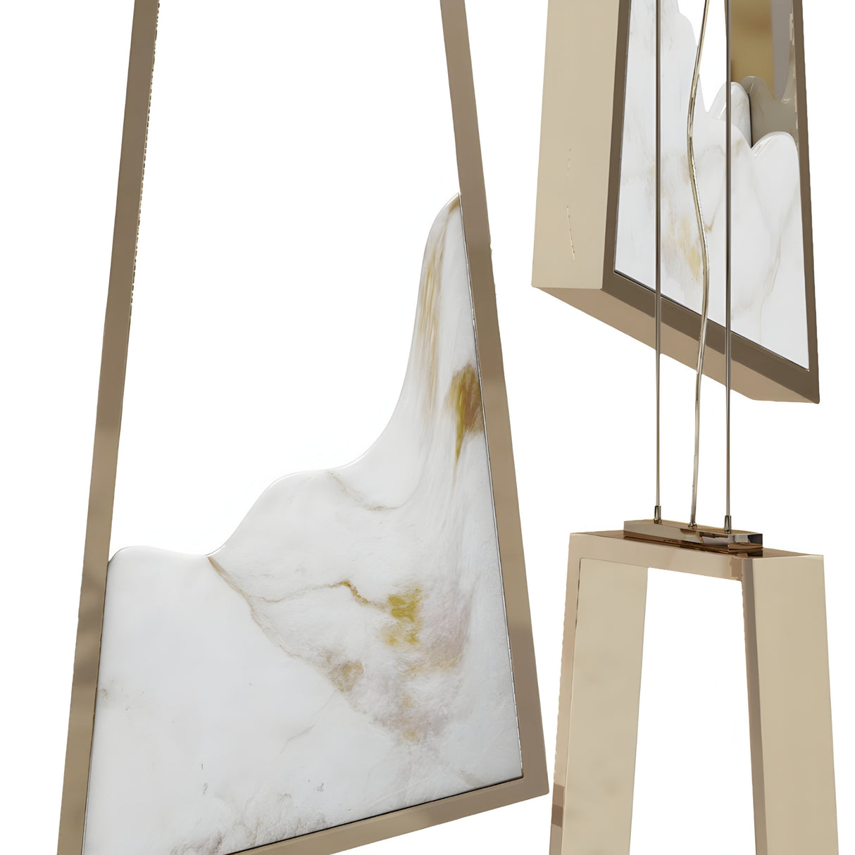 Atria LED Alabaster Cluster Pendant Light – Brushed Brass