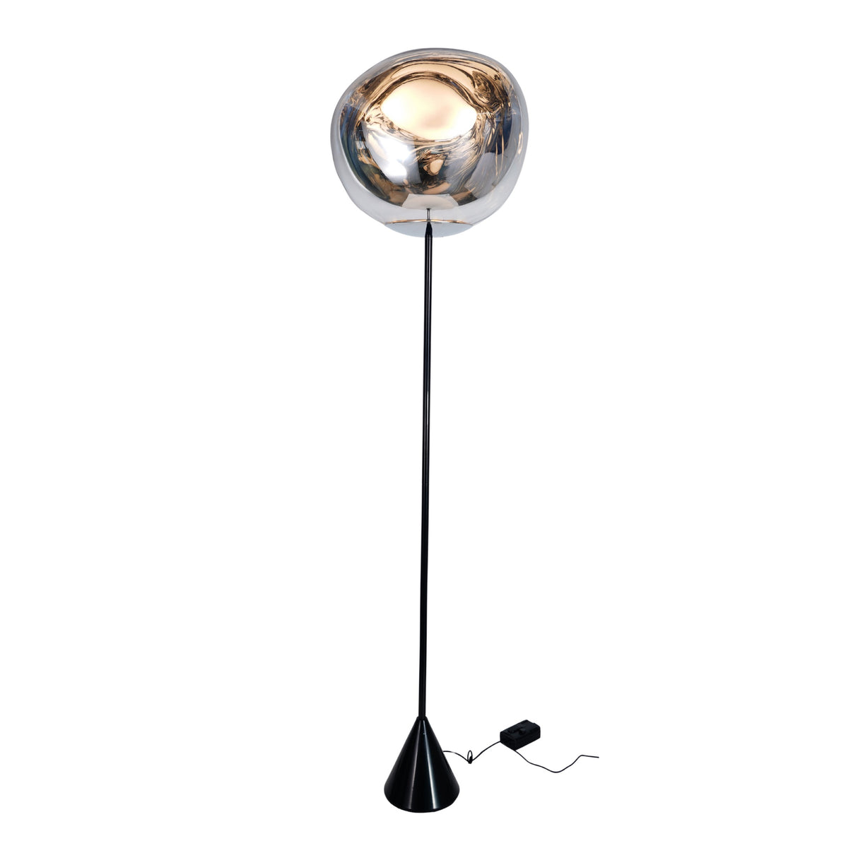 Lava LED Floor Lamp - Silver