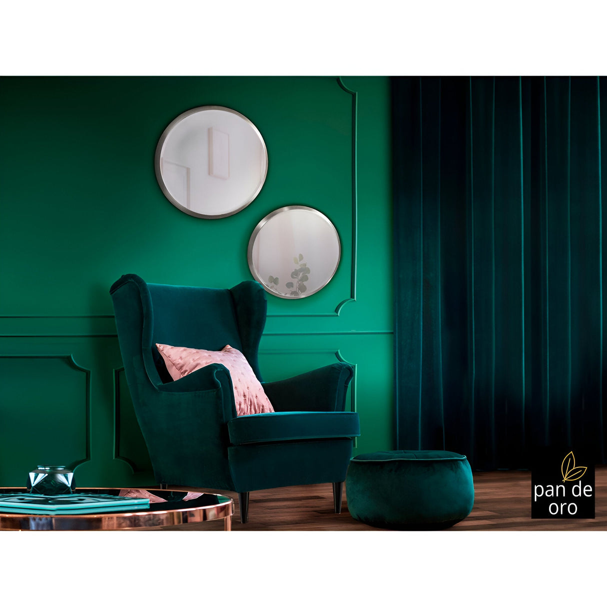 Aries Round Wall Mirror Silver – 54cm