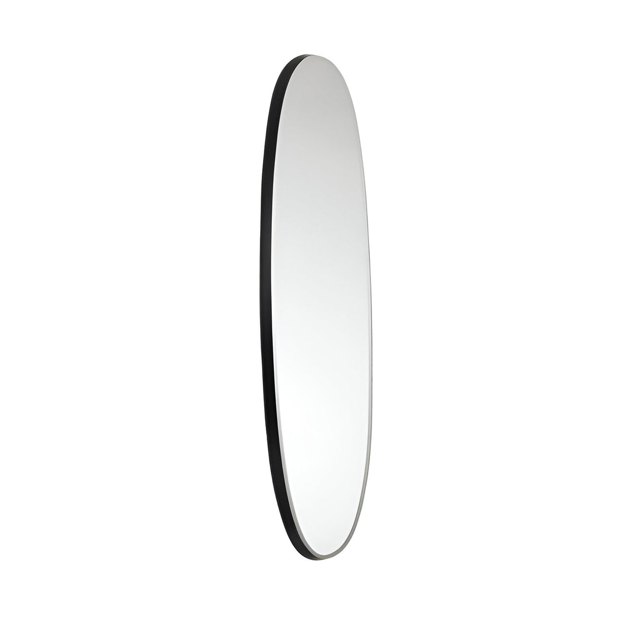 Aries Oval Wall Mirror Black – 136x36cm