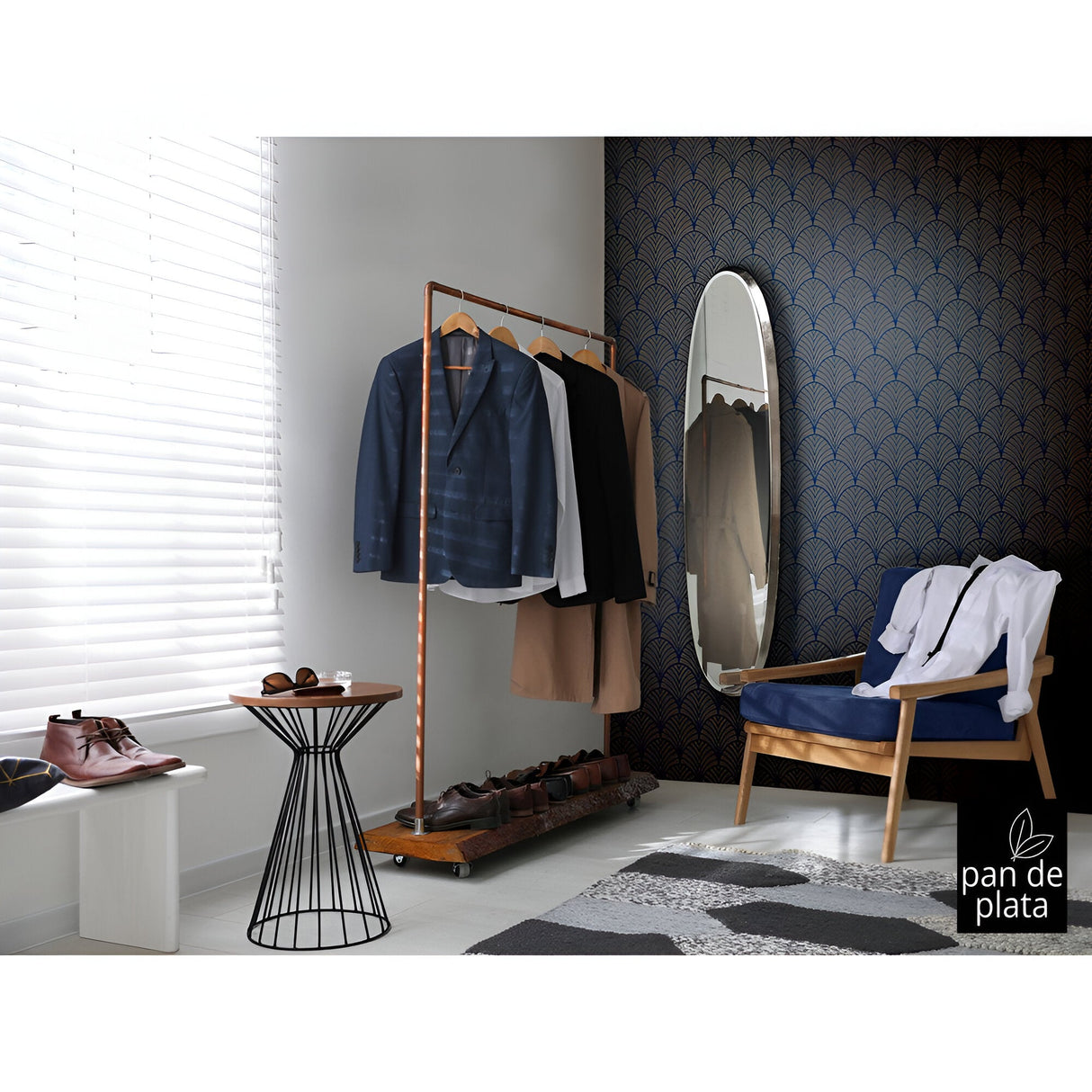 Aries Oval Wall Mirror Silver – 136x36cm