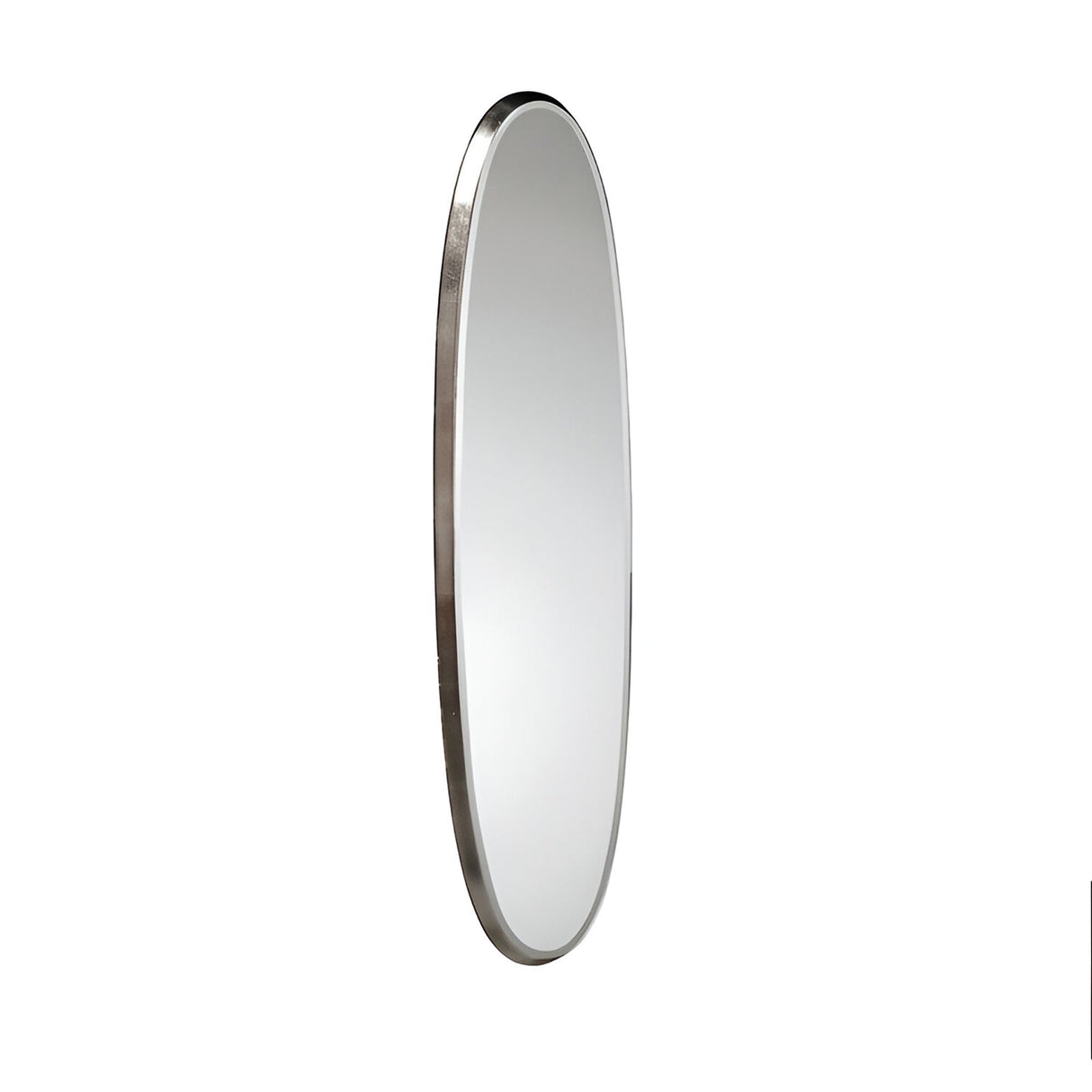 Aries Oval Wall Mirror Silver – 136x36cm