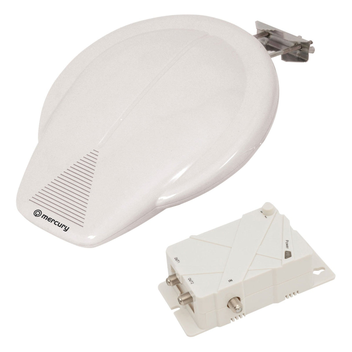 Mercury Outdoor Amplified HDTV Aerial For Caravans And Boats