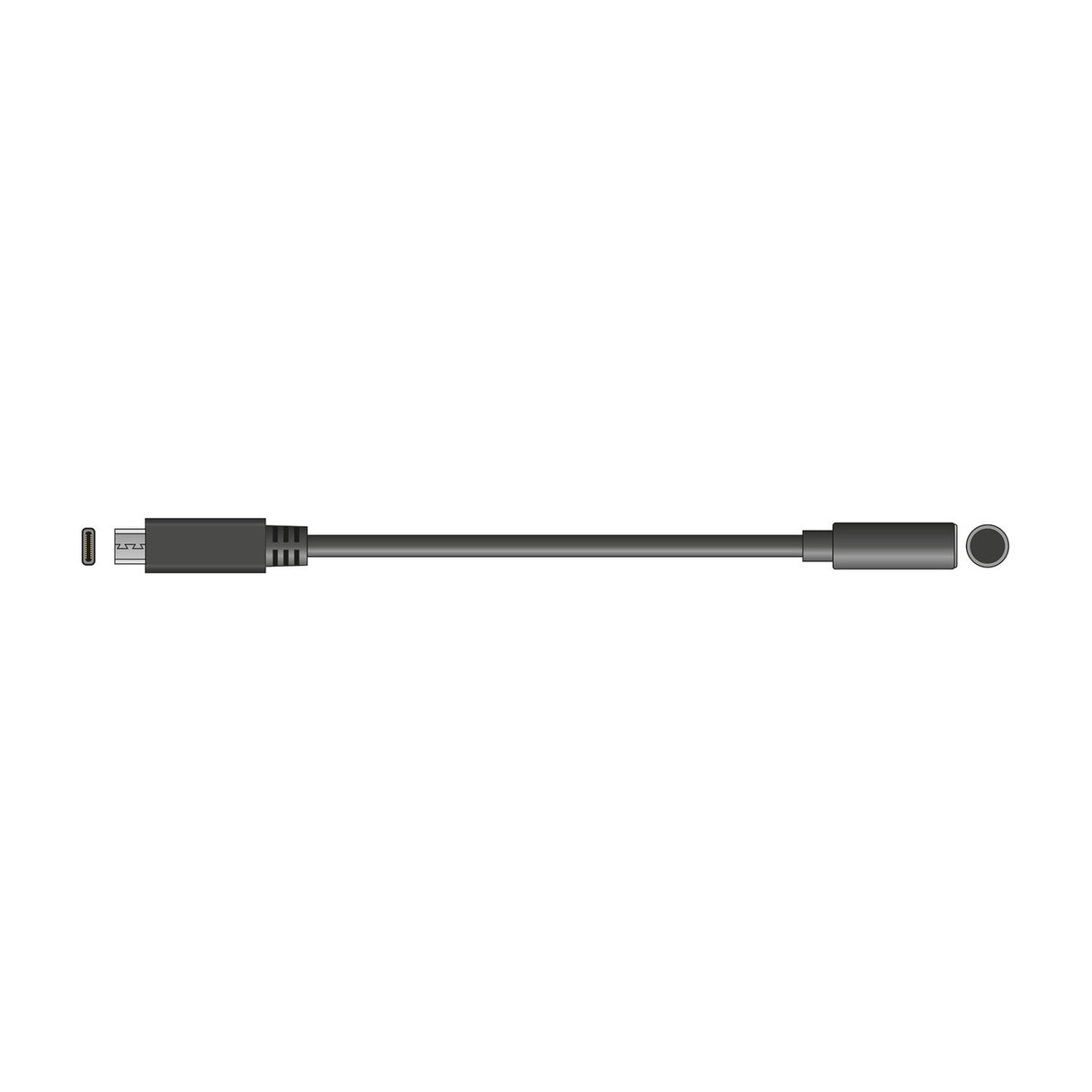 AV:Link USB-C to 3.5mm headphone jack adapter with built-in DAC by AVSL, shown in black with USB-C plug and 3.5mm socket on a white background.