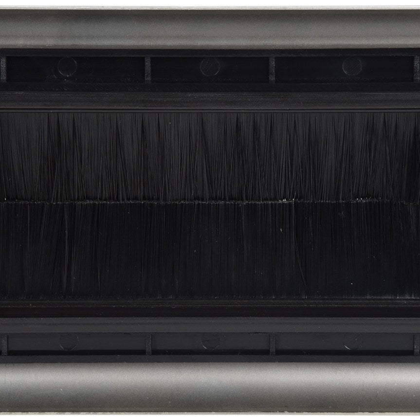 AV:Link Steel Brush Wallplate Double Gang Faceplate