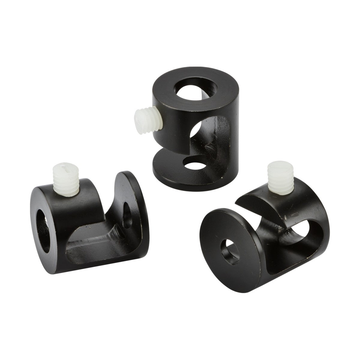 Pack of 3 Pendant Ceiling Hooks - Matt Black