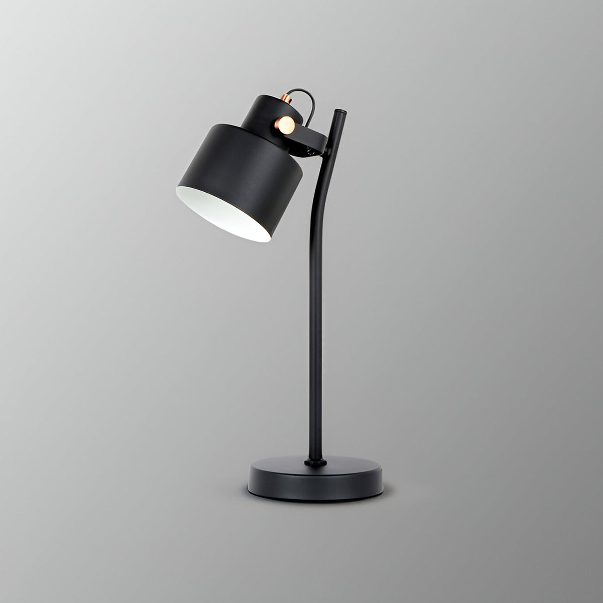 Erika Table Lamp - Matte Black/Satin Copper