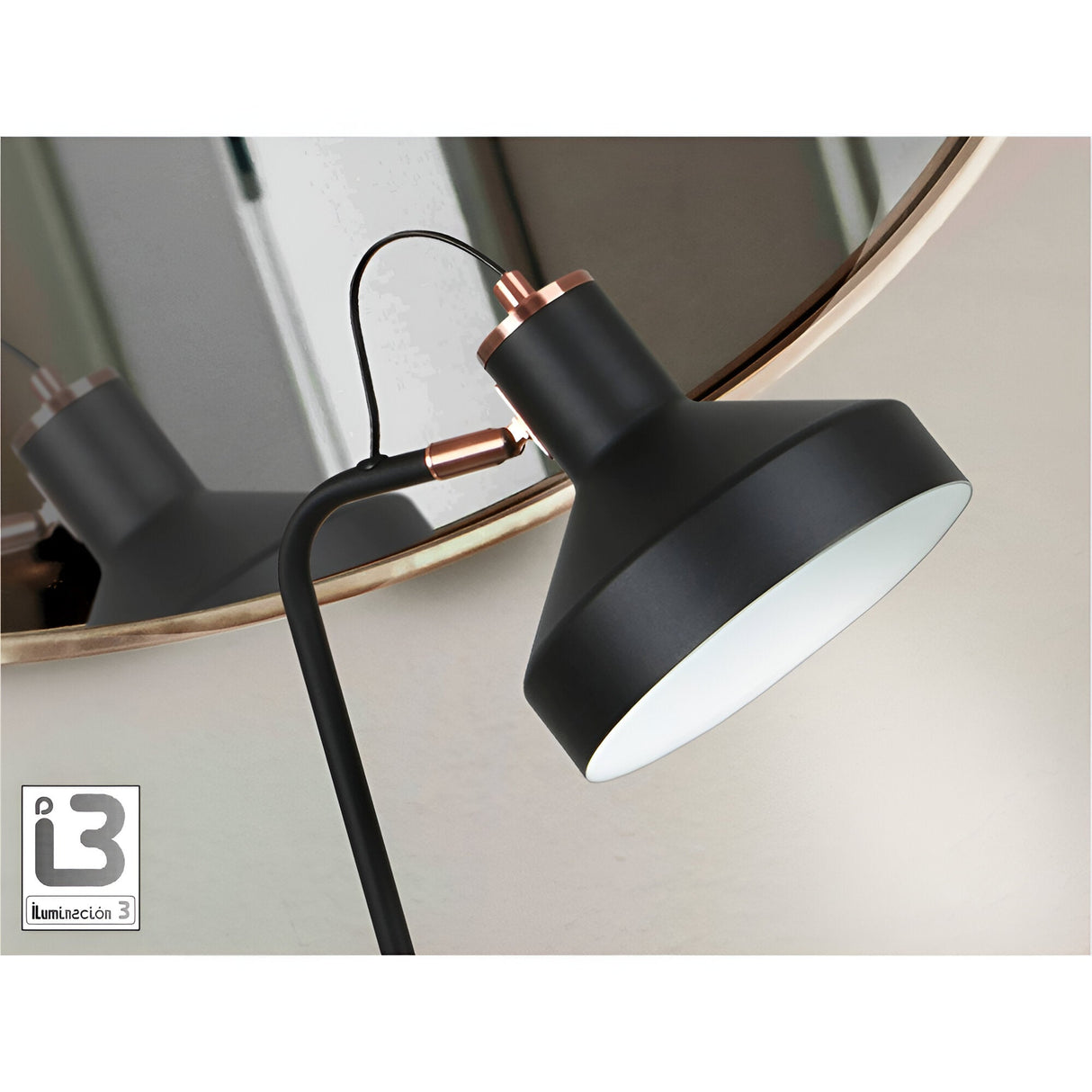 Irias Table Lamp - Black/Copper