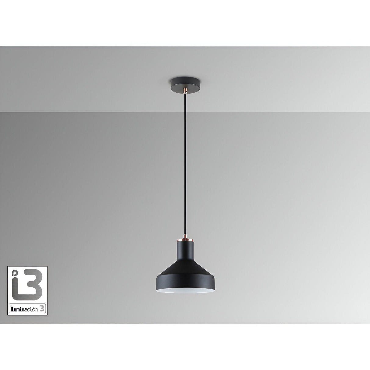 Irias 1 Light Pendant - Matte Black