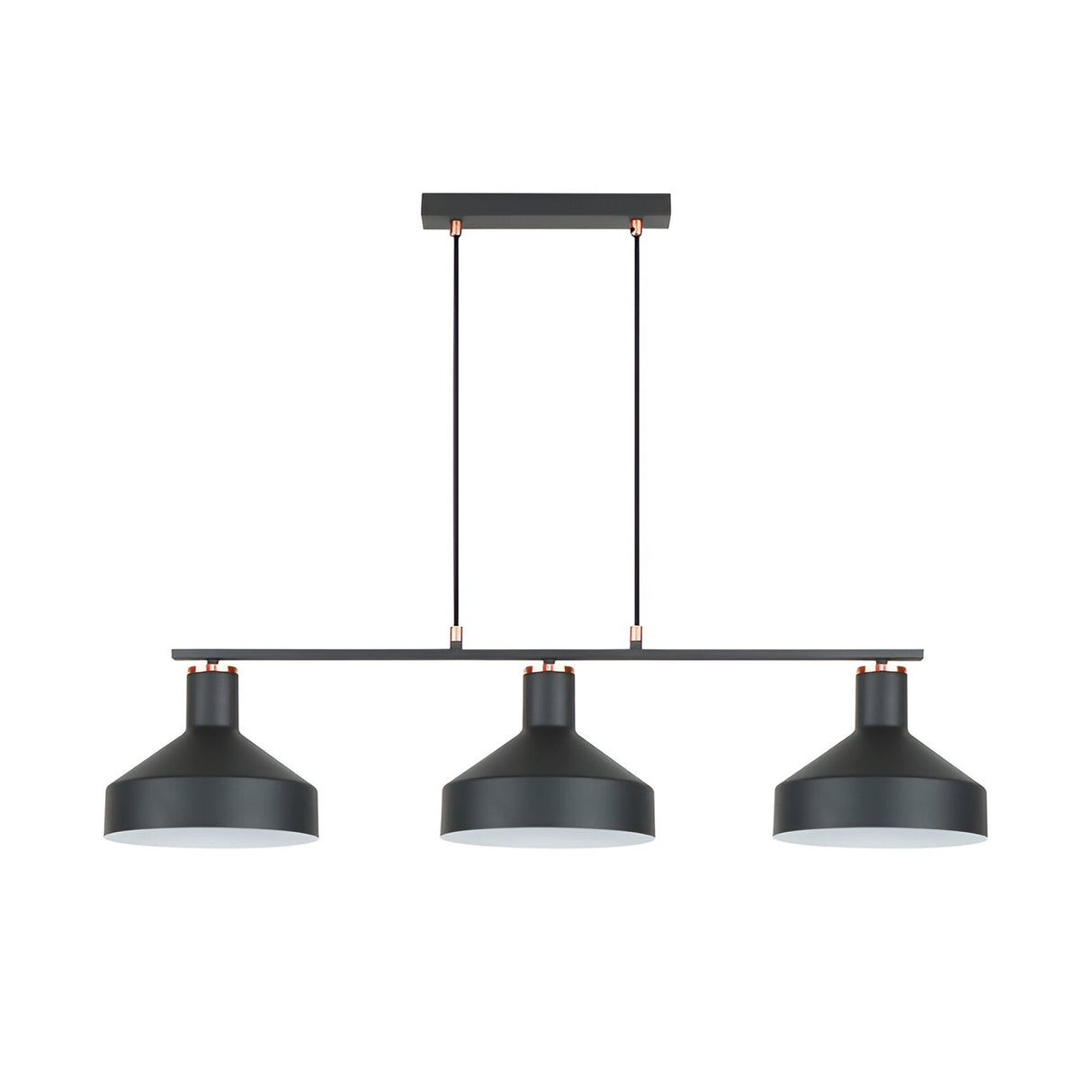 I3 - Irias 3 Light Island Suspension - Black/Copper