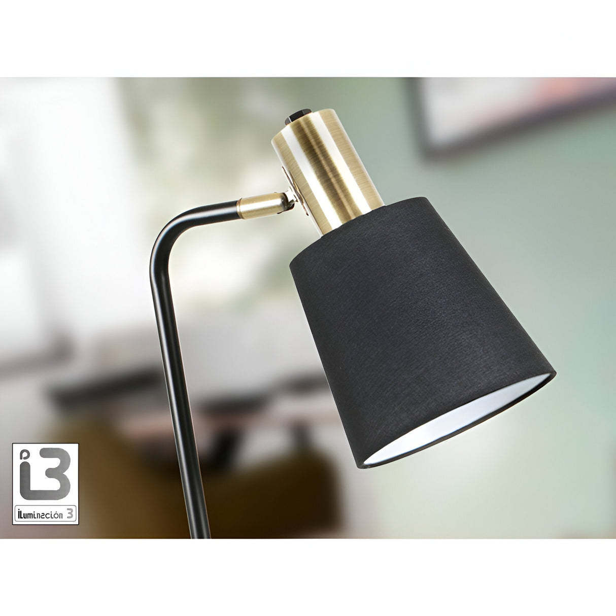 Gisela Table Lamp - Black/Brass