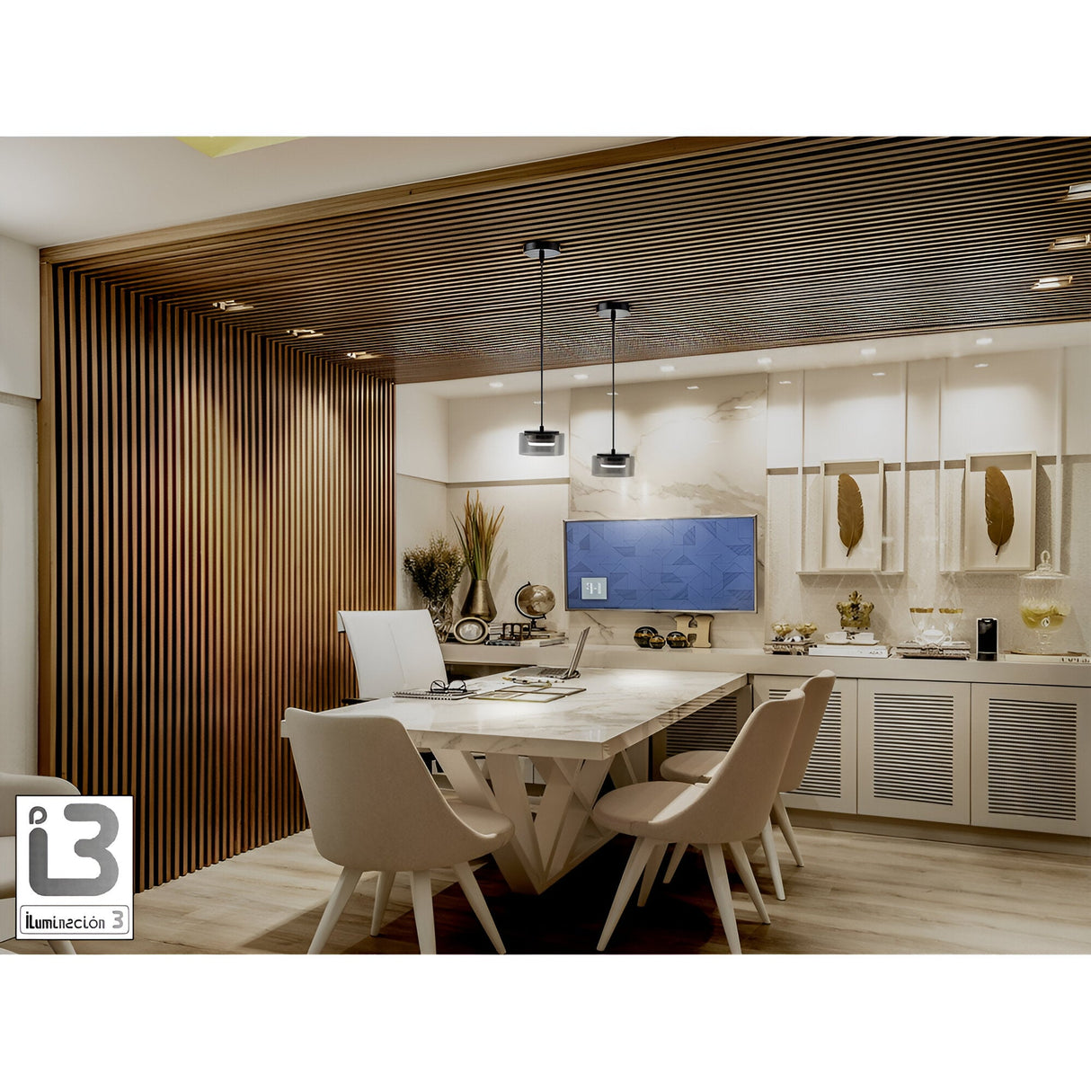 Olaia Single Pendant Light - Smoked Black