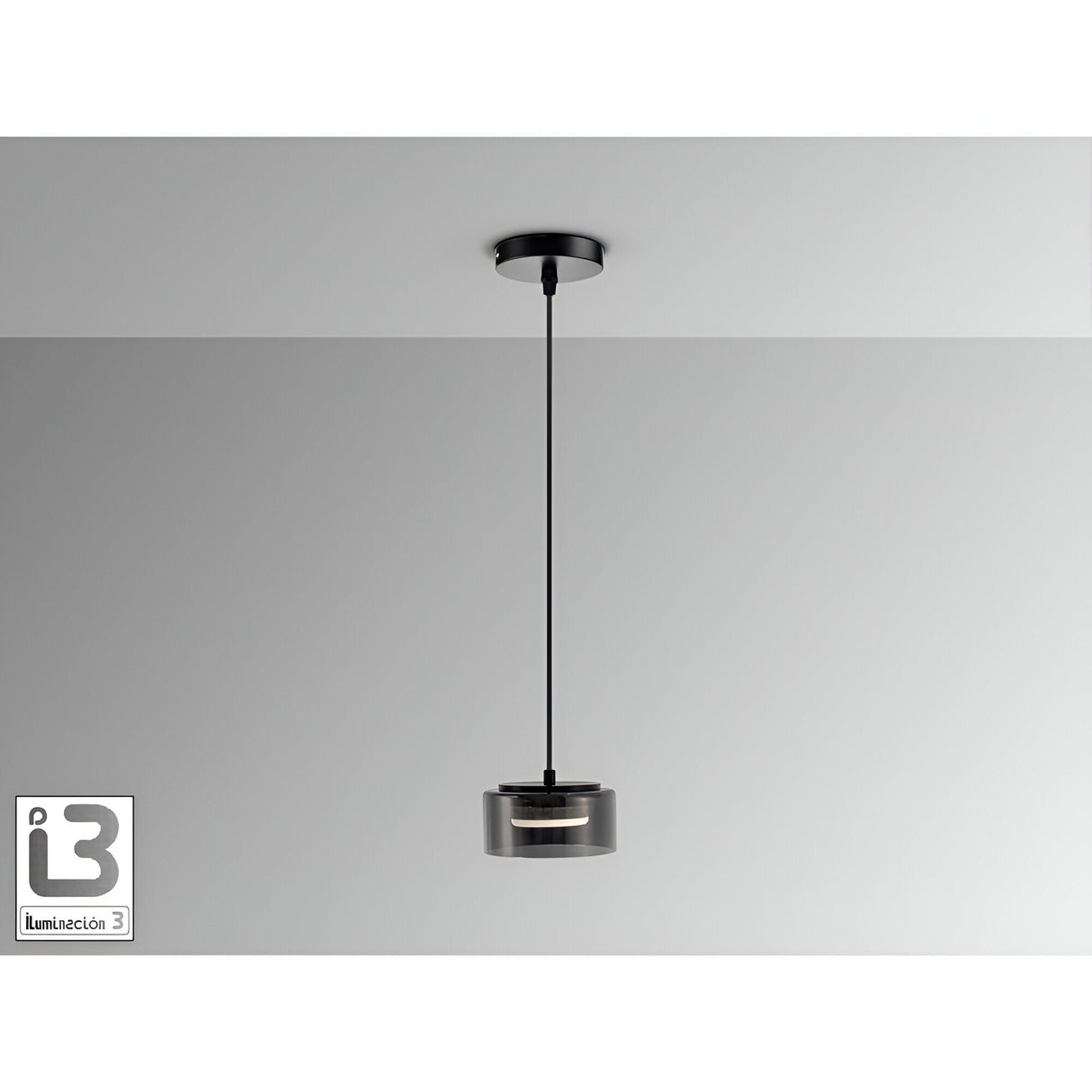 Olaia Single Pendant Light - Smoked Black