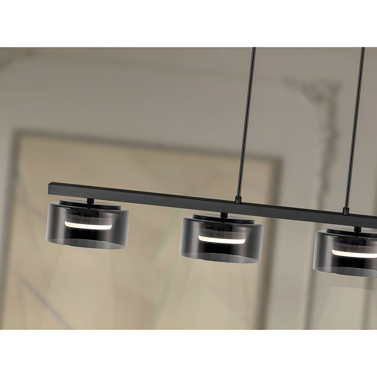 I3 - Olaia 4 Light Island Suspension - Matte Black