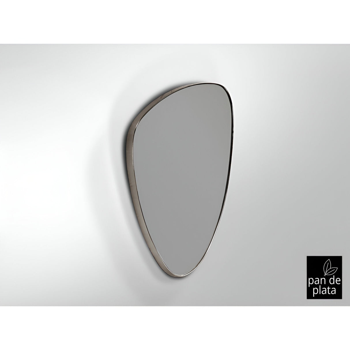 Orio Asymmetrical Wall Mirror Silver – 84x55cm