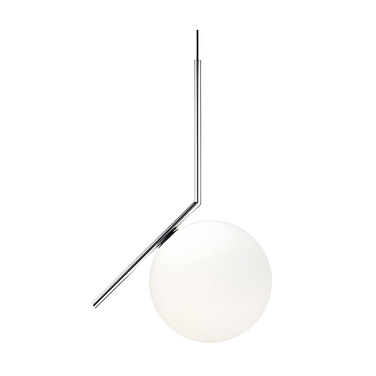 Vetra Opal Glass Large Pendant Light - Grey