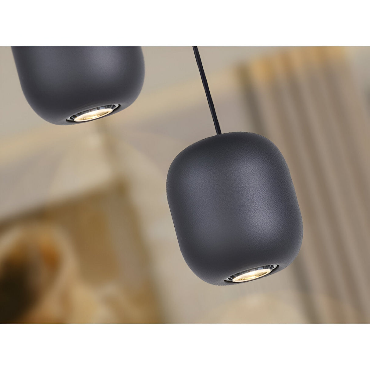 Nimes 1 Light Pendant - Matte Black