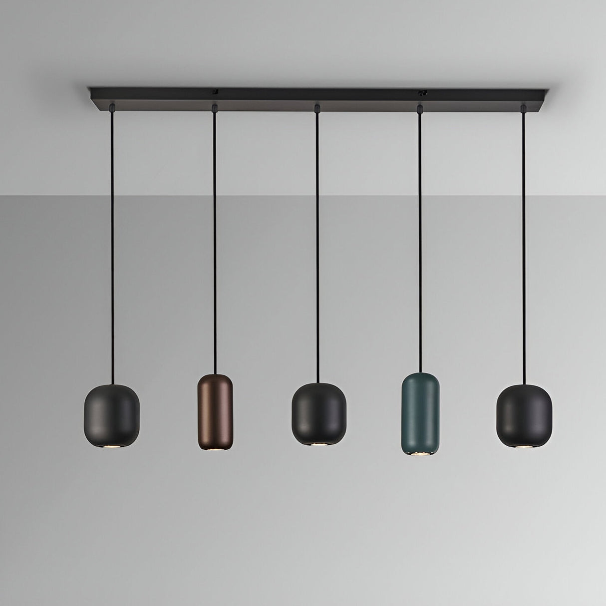 I3 - Nimes 5 Light Bar Pendant - Multicoloured