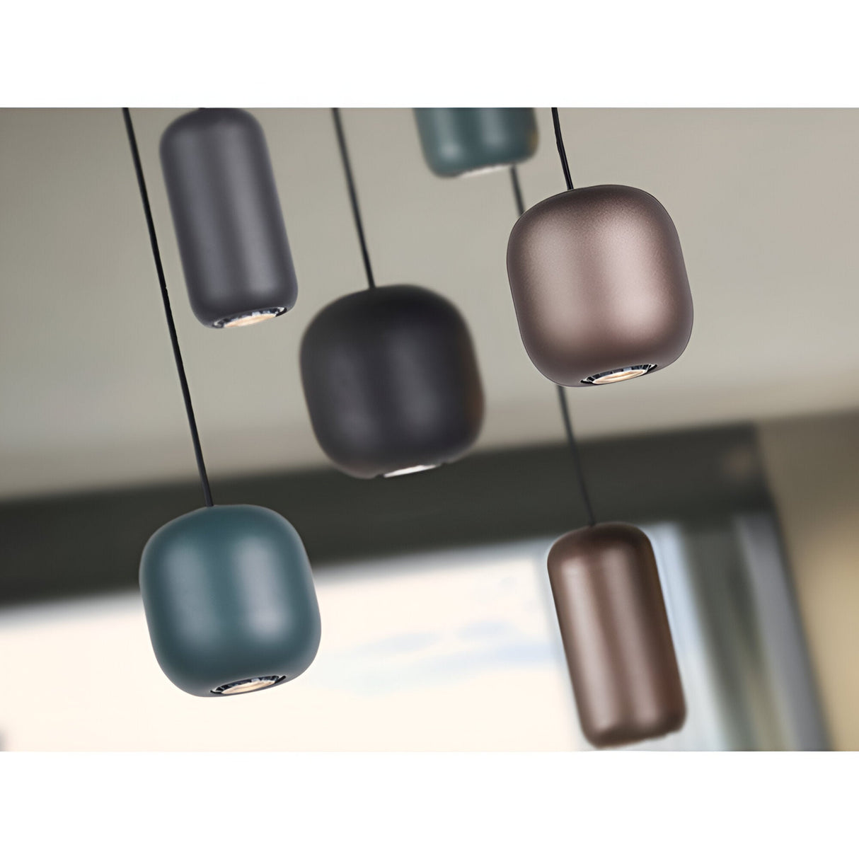 I3 - Nimes 6 Light Cluster Pendant Light - Multicoloured